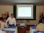 បើកវគ្គបណ្តុះបណ្តាល ស្តីពី គោលការណ៍គ្រឹះនៃទីផ្សារ និងការគ្រប់គ្រងហិរញ្ញវត្ថុ សម្រាប់សហគមន៍កសិកម្ម  ក្រោមក្របខណ្ឌ កម្មវិធីជំរុញ ផលិតកម្មស្រូវ និងការនាំចេញអង្ករ (Rice-SDP)