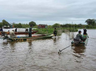 ខណ្ឌរដ្ឋបាលជលផល កំពង់ធំ សហការជាមួយ កម្លាំងគណៈបញ្ជាការ ឯកភាពខេត្តស្រុក ឃុំ បង្ក្រាបបទល្មើសនេសាទ បឹងទន្លេសាប