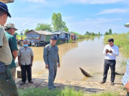 ថ្នាក់ដឹកនាំ ខេត្តបន្ទាយមានជ័យ អញ្ជើញចុះពិនិត្យ ស្ថានភាពទឹក នៅក្នុងស្រុកមង្គលបូរី