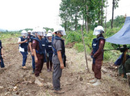 ការងារបោសសម្អាតមីន នៅខេត្តតាកែវ កំពង់ឆ្នាំង កំពង់ចាម កំពត និងស្វាយរៀង ក្រោមគម្រោង សម្តេចតេជោ សម្រាប់សកម្មភាពមីន សម្រេចបាន ៣១ភាគរយ ក្នុងរយៈពេល២ខែ