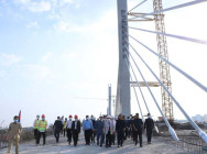 ស្ពានបេតុងខ្សែកាប ឆ្លងកាត់ទន្លេសាប ទៅតំបន់អភិវឌ្ឍន៍ជ្រោយចង្វារ ឈានដល់ការតភ្ជាប់តួស្ពាន ដោយគ្រោងបញ្ចប់ទាំងស្រុង នៅដើមខែមេសាខាងមុខ