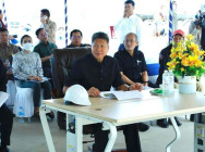 ច្រកទ្វារព្រំដែនអន្តរជាតិស្ទឹងបត់-បានណងអៀន សម្រេចការសាងសង់ បានជាង ៨២ភាគរយ គ្រោងបញ្ចប់ ក្នុងខែឧសភានេះ