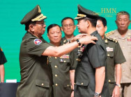 ឯកឧត្តមនាយឧត្តមសេនីយ៍ ហ៊ុន ម៉ាណែត ថ្លែងអំណរព្រះគុណ ព្រះមហាក្សត្រ និងថ្នាក់ដឹកនាំ ដែលផ្តល់ការទុកចិត្ត និងការគាំទ្រដល់រូបលោក  ដើម្បីបំពេញភារកិច្ច បម្រើជាតិ និងប្រជាជន