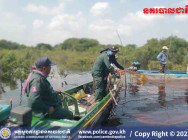 សមត្ថកិច្ច ចុះបង្ក្រាប បទល្មើសនេសាទខុសច្បាប់ ក្នុងភូមិសាស្ត្រស្រុកសង្កែ និងដុតបំផ្លាញវត្ថុតាង ចោលនឹងកន្លែង