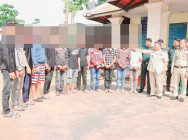 ឃាត់ខ្លួនក្មេងទំនើង ០២ក្រុម ដែលធ្វើសកម្មភាព បង្កឲ្យបាត់បង់សន្តិសុខ សណ្តាប់ធ្នាប់ កន្លែងប្រគំតន្ត្រី អបអសាទរពិធីប្រណាំងទូក ង នៅក្រុងស្ទឹងសែន