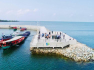 កំពង់ផែទេសចរណ៍ នៅលើកោះទន្សាយ សម្រេចបាន ការសាងសង់ប្រមាណ ៩០%