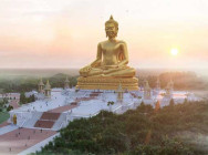 ព្រះពុទ្ធបដិមាដ៏ធំស្កឹមស្កៃ កម្ពស់ ១០៨ម៉ែត្រ  នឹងផុសទ្បើងនៅលើ កំពូលភ្នំបូកគោ