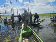 កម្លាំងជំនាញចម្រុះ បន្តចុះបង្ក្រាប បទល្មើសនេសាទបឹងទន្លេសាប តាមគោលដៅក្នុង ភូមិសាស្ត្រខេត្តកំពង់ធំ នៅក្នុងរដូវត្រីពងកូននេះ