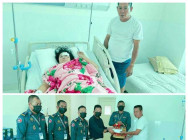 នាំយកអំណោយ លោកឧត្តមសេនីយ៍ឯក រ័ត្ន ស្រ៊ាង និងចុះសួរសុខទុក្ខ គ្រួសារលោកមេបញ្ជាការរងខណ្ឌ ជួបគ្រោះថ្នាក់ចរាចរណ៍ ខណៈទៅមើល ម្ដាយកំពុងសង្គ្រោះបន្ទាន់