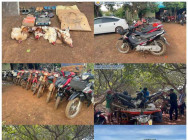 ទីតាំងជល់មាន់ខុសច្បាប់ នៅក្នុងព្រៃចន្ទី ត្រូវបានកម្លាំងនគរបាល ស្រុកតាំងគោកបង្រ្កាប