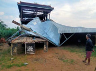 ខេត្តកំពង់ធំ ភ្លៀងនិងខ្យល់កន្ត្រាក់ បង្កការខូចខាត ដំបូលផ្ទះប្រជាពលរដ្ឋចំនួន ៥៦ខ្នង នៅឃុំចុងដូង