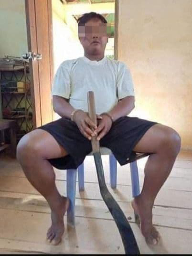 ជ​នកំ​ណា​ច​ម្នា​ក់ ​ប​ញ្ចេញ​កំ​ហឹ​ង​ជួ​ស​ប្អូ​ន​ប្រុ​ស​ ដោ​យ​រឿ​ង​គំ​នុំ​ ​យ​ក​​កាំ​បិ​ត​ខ្វែវ កា​ប់​បុ​រ​ស​ម្នា​ក់​ទៀ​ត ស្លា​ប់​យ៉ា​ង​វេ​ទ​នា