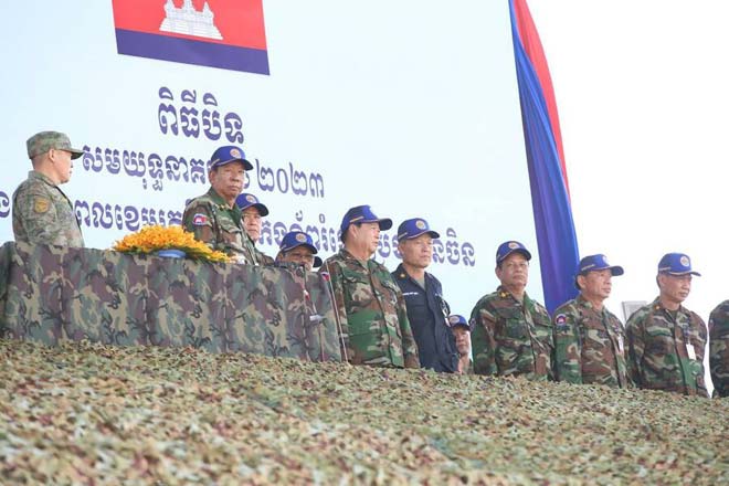 សម្តេចពិជ័យសេ​នា ទៀ​ បា​ញ់៖ ​«ការ​ធ្វើស​​ម​យុ​ទ្ធ​រួមគ្នា​ នា​គមា​ស​ឆ្នាំ២​០​២៣ លើ​ក​នេះ ​បា​នប​ង្ហា​​ញ​ដ​ល់ ពិ​ភ​ព​លោ​ក​កា​ន់​តែ​ច្បា​ស់​ថា​  ​មិ​ត្ត​ដែក​ថែ​ប​ ​មិ​ន​អា​ចបំ​​បែ​ក​បំ​បា​ក់ ​កម្ពុ​ជា​-​ចិ​ន​
