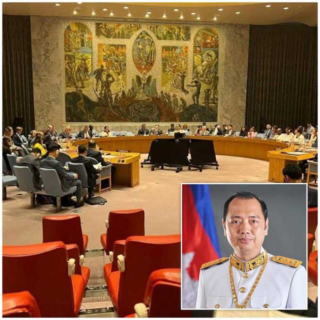 ឯកឧ​ត្ត​ម​ ​នេ​​ត្រ ​ភ​ក្ត្រា​៖​ ​តំ​ណា​ង​ថៃ​ ​នៅ​អ​ង្គ​កា​រ​ស​ហ​ប្រ​ជា​ជា​តិ​ ​​គេ​ច​ខ្លួ​ន​ពី​អ្ន​ក​​សា​រ​ព័​ត៌​មា​ន​ ​ខ​ណៈ​​ក​ម្ពុ​ជា ​​ប​ង្ហា​​ញ​ភា​ព​ប្រា​ក​ដ​ប្រ​ជា​